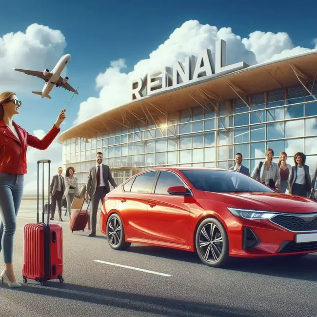 rent a car vozilo ispred aerodroma spremno za-iznajmljivanje - rent a car banja luka aerodrom